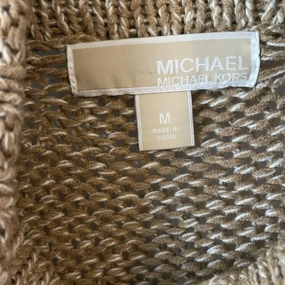 Michael Kors cream and gold poncho - Picture 3 of 5